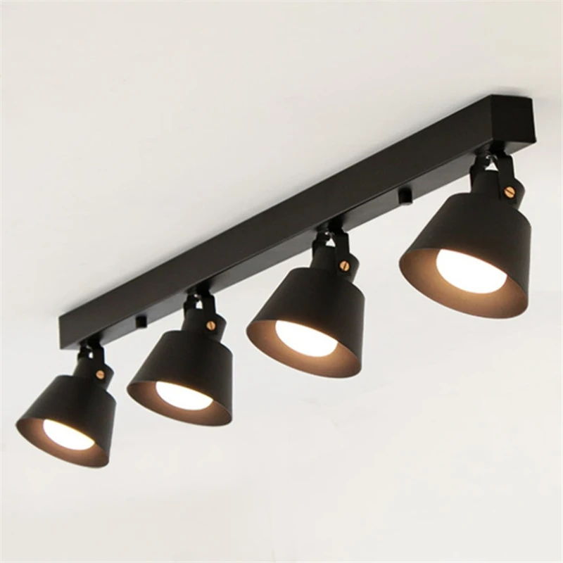 

Restaurant Ceiling Lamp Black Iron Cafe / Bar Lamp Setting Wall LAMP Free Shipping New Style Simple Home Decoration LED Bulbs