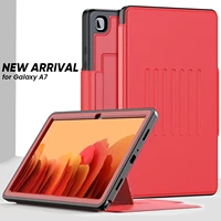 smart case for samsung galaxy tab a7 10 4 case 2020 t500 t505 t507 with adjustable kickstand leather flip protective cover