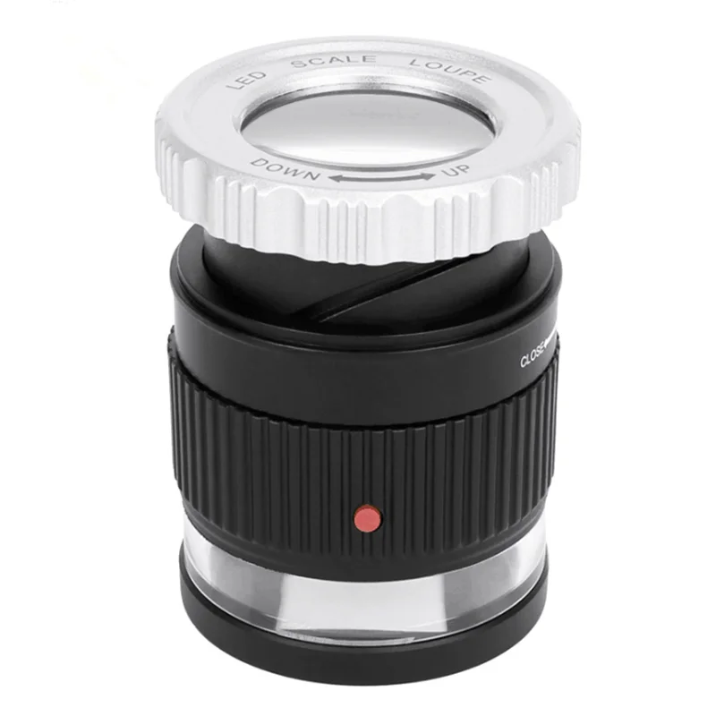 Увеличительное стекло 30X с фокусировкой лупа ультрафиолетовыми