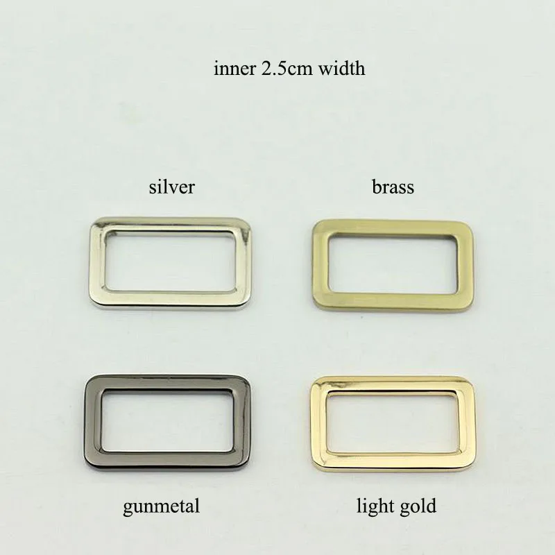 30pcs 25mm Metal Luggage Accessories O D Ring Bag Connect Rectangle Buckle DIY Backpack Leather Craft Strap Hang Decor Material