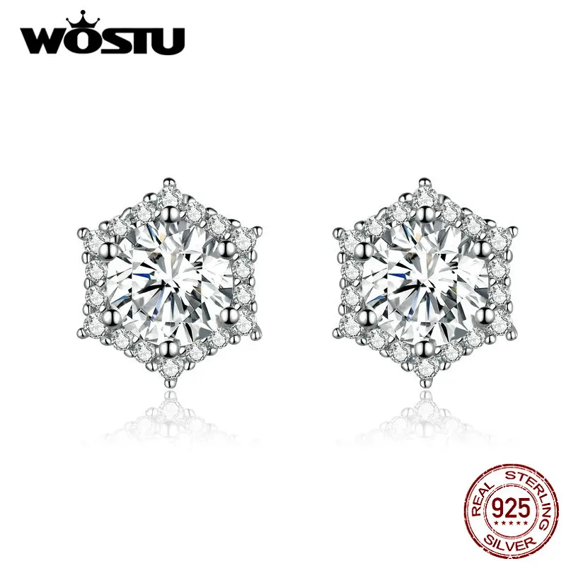 Женские серьги гвоздики из серебра 925 пробы с фианитами|Серьги-гвоздики| |