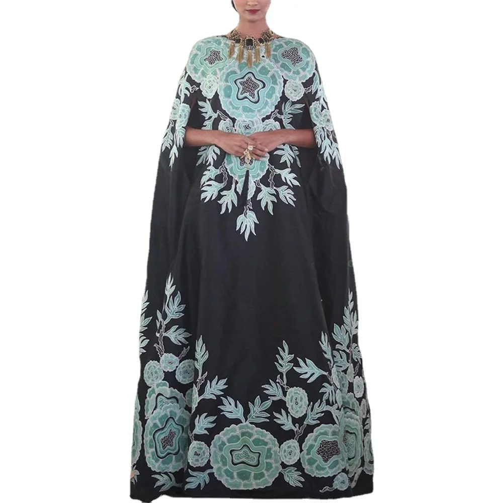

African Dresses for Women 2021 New Summer Fashion Style African Women O-neck Plus Size Long Dress African Clothing