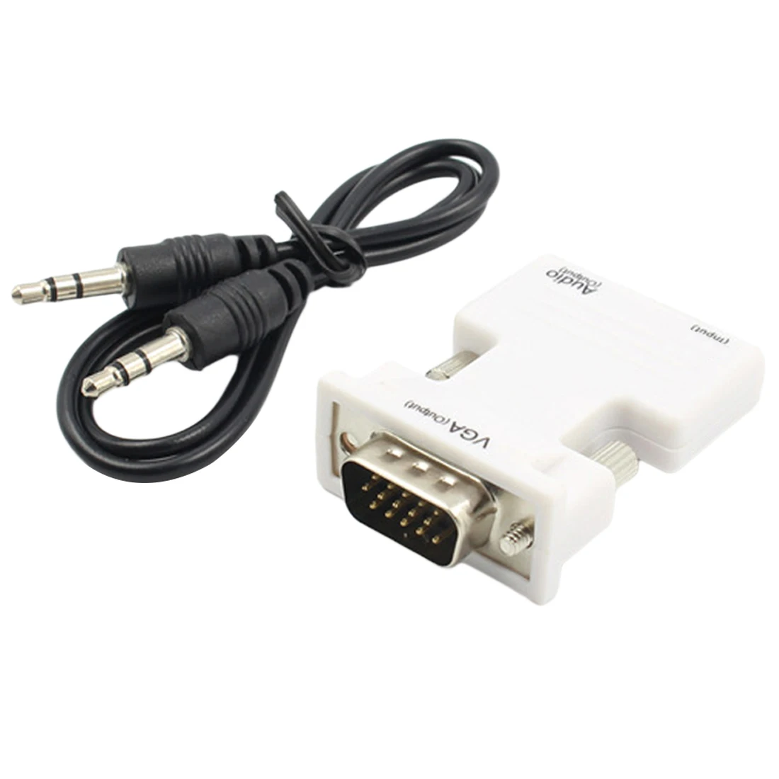 Преобразователь сигнала 1080P с аудио кабелями Pro HDMI совместимый конвертер мама VGA
