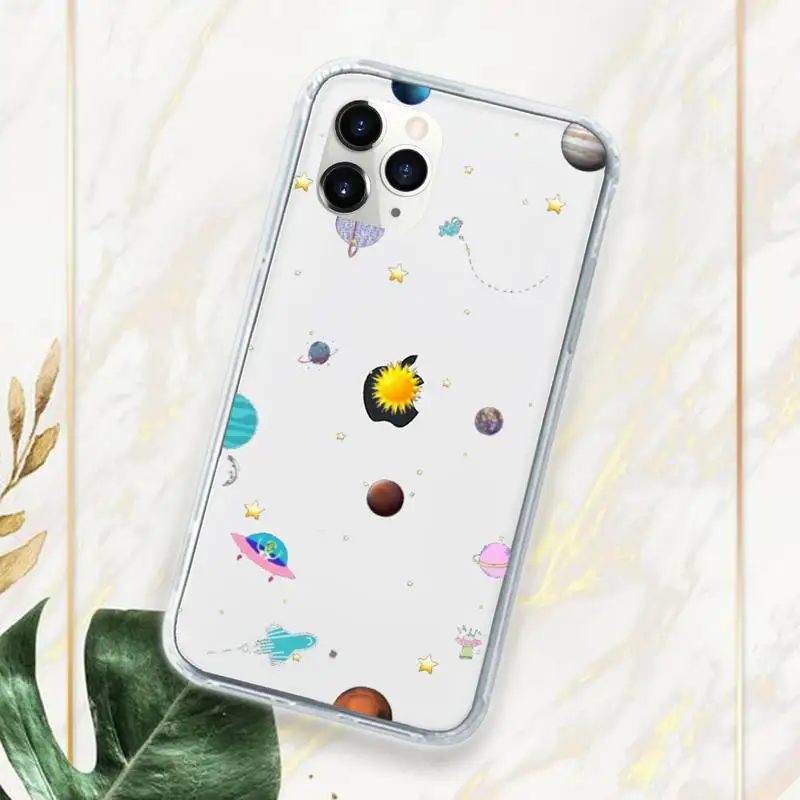 

Starry Universe Phone Case Transparent for iPhone 11 12 mini pro XS MAX 7 8 6 6S Plus X 5S SE 2020 XR