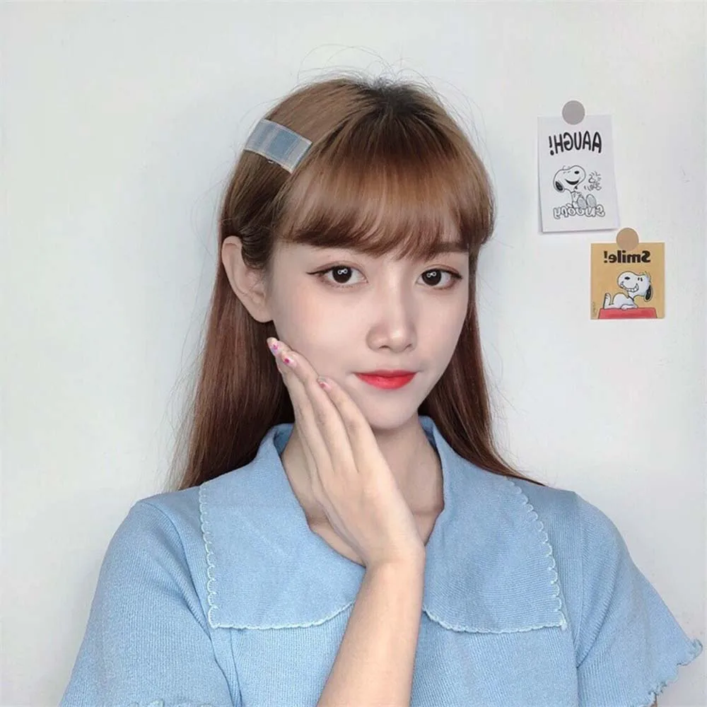 

New Korean Children Headwear Geometric Plaid Hairpin Candy Color BB Clip Super Fairy Head Bangs Clip Girls Hair Accessories