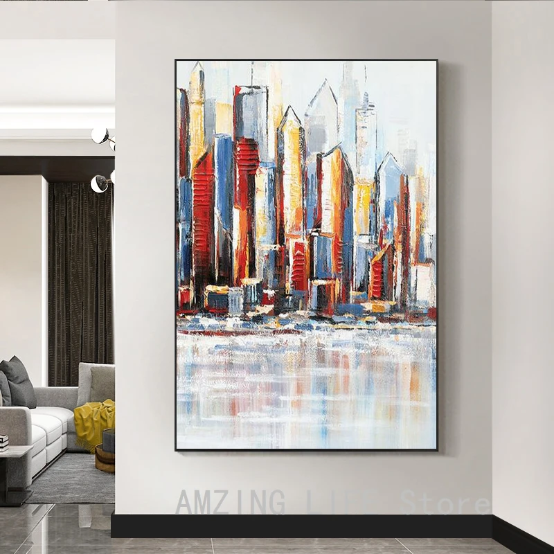 Городское здание дождь плакат &quotлодка&quot декорации фотографии украшения