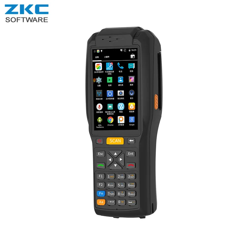 WCDMA 4G супермаркет Android беспроводной ручной КПК сканер штрих кода со встроенным