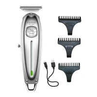 all metal hair trimmer professional clipper for barber rechargeable men electric beard shaver baldheaded hair cutting machine