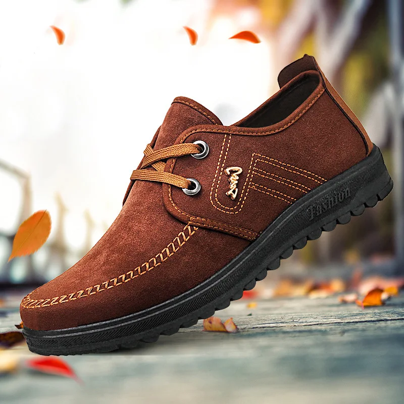

New spring men's shoes for middle-aged and old men Breathable antiskid shoes wholesale casual shoes