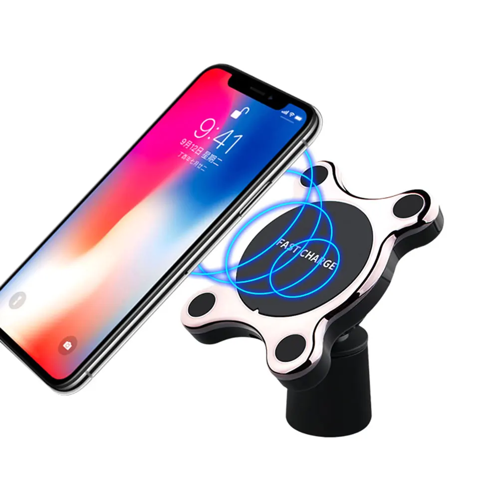 Car Wireless Charger Magnet Vent Phone Holder Qi Fast For IPhone XR XS Samsung S9 S8 Note 9 | Электроника
