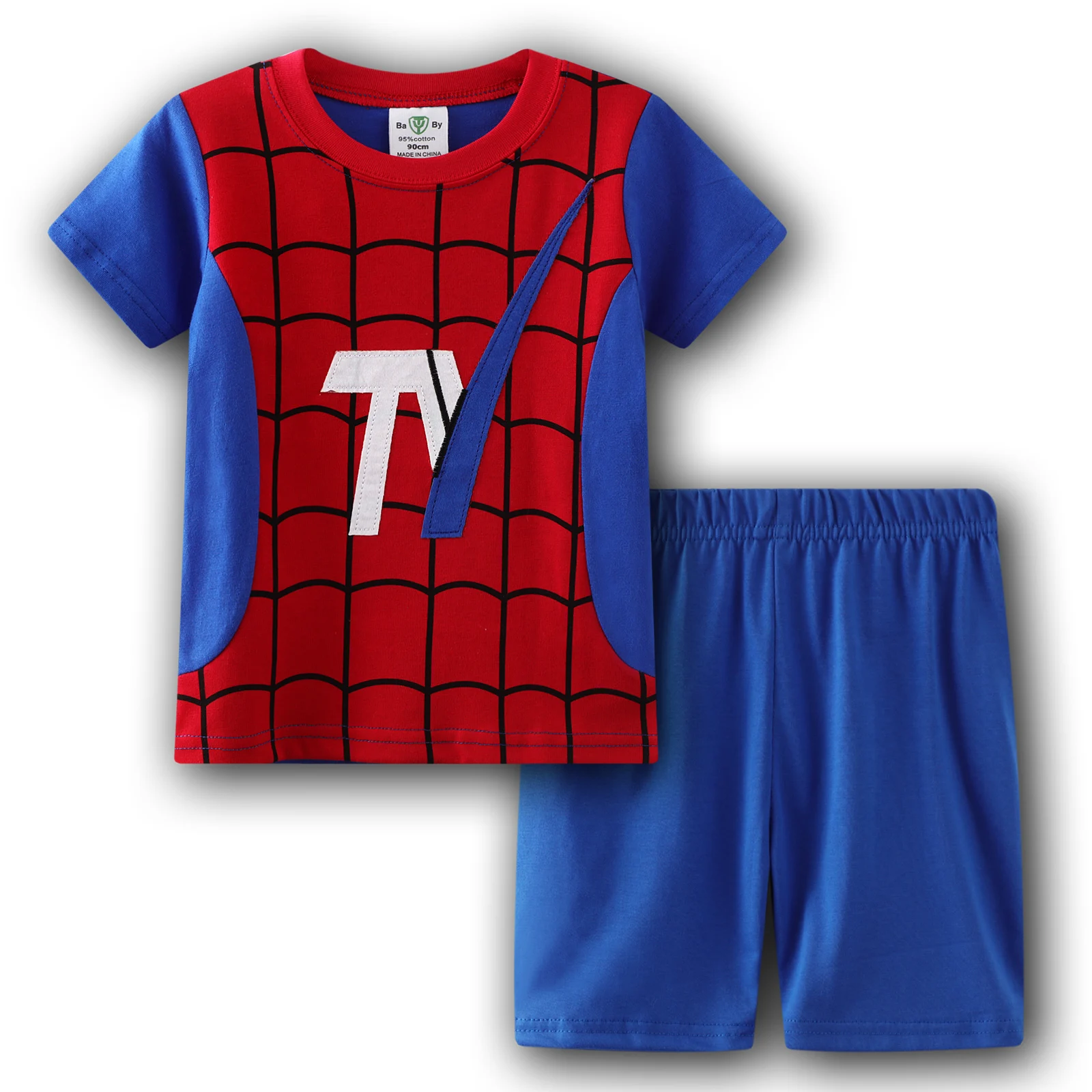 Новинка летняя детская одежда для маленьких мальчиков и девочек костюм с