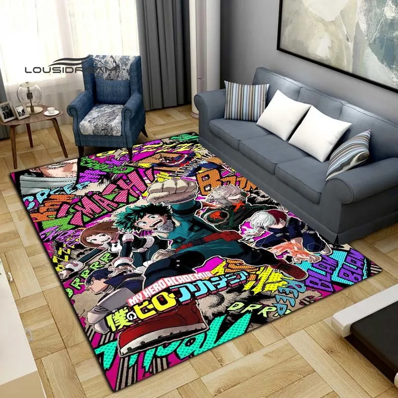 Напольные коврики My Hero моя геройская академия Модный 3D принт аниме гостиная