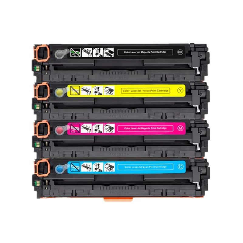 Картридж с цветным тонером для LaserJet CP1215 CP1515n CP1518ni CM1312 совместимый HTL CB540A 540A 540 CB543A
