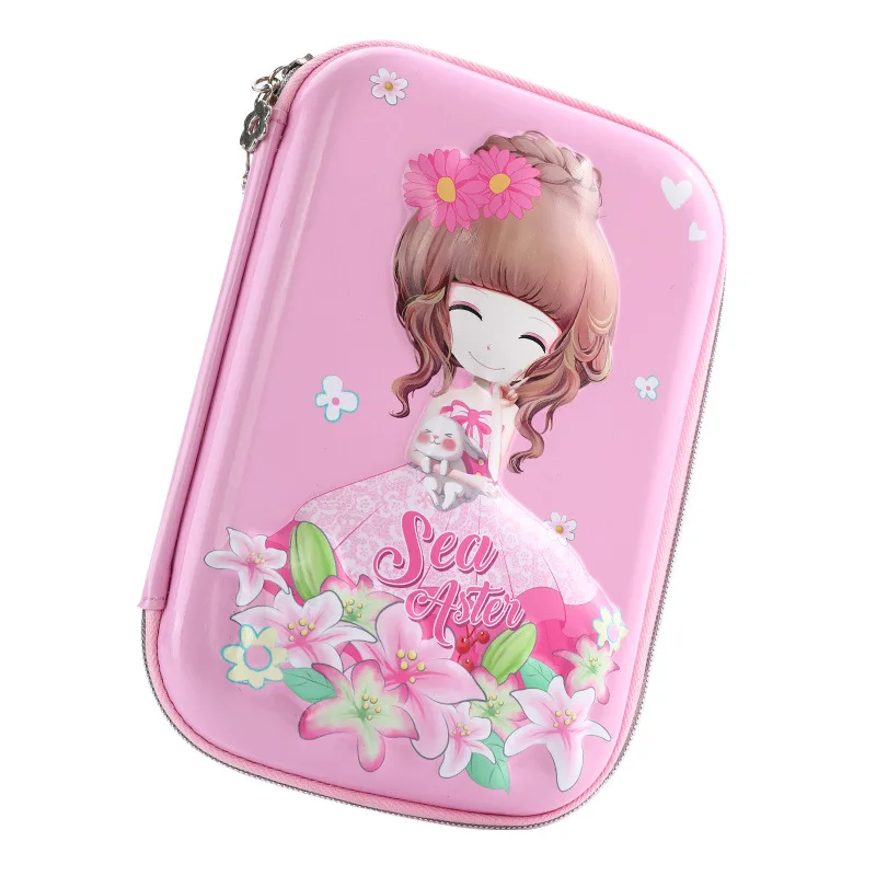 Единорог кавайный пенал симпатичный карандаш коробка большой емкости multifunctiona