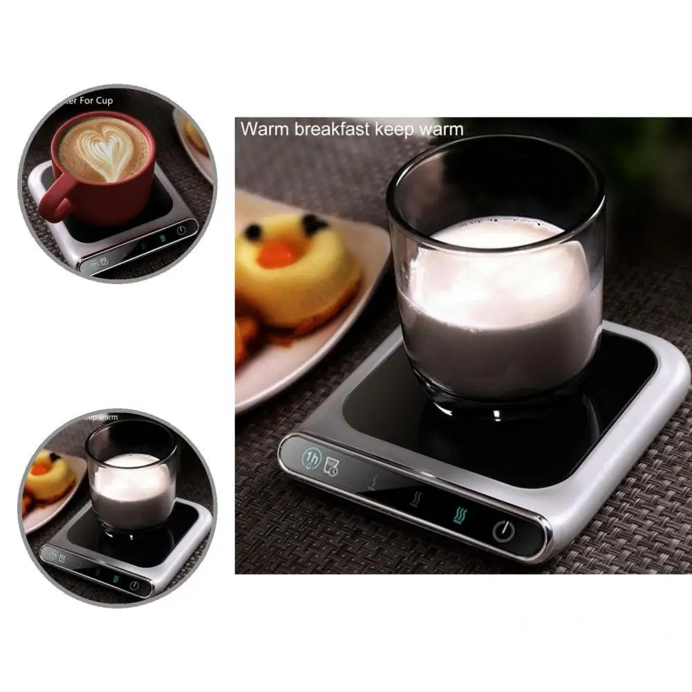 

Compact Useful Power Outage Protection Cup Warming Pad Portable Cup Warmer Easy To Use for Home