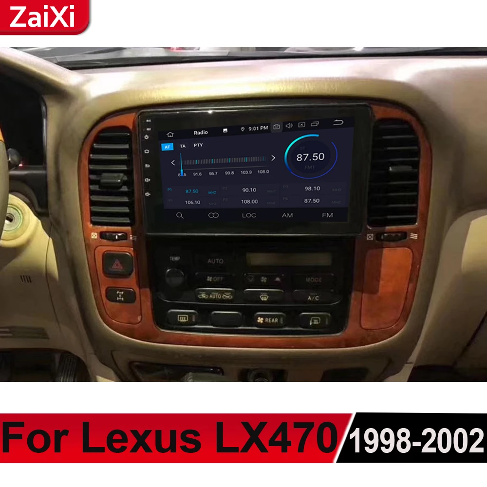 ZaiXi для Lexus LX LX470 1998 ~ 2002 Android автомобильный мультимедийный GPS аудио Радио стерео