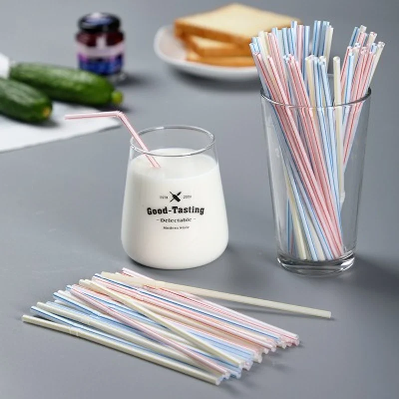 

50/100Pcs Colorful Disposable Plastic Curved Drinking Straws Wedding Birthday Party Bar Drink Accessories
