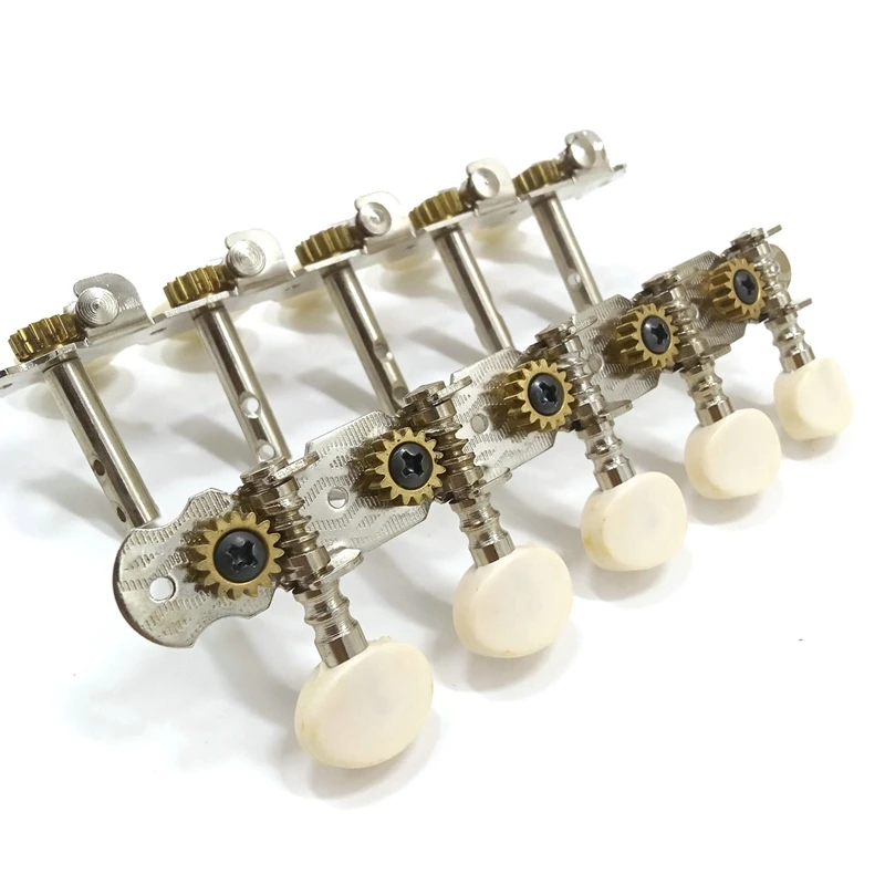 

10 String Guitar Tuning Pegs Chrome Plated Machine Heads 5L 5R Acoustic Guitar Instruments Accessory Part