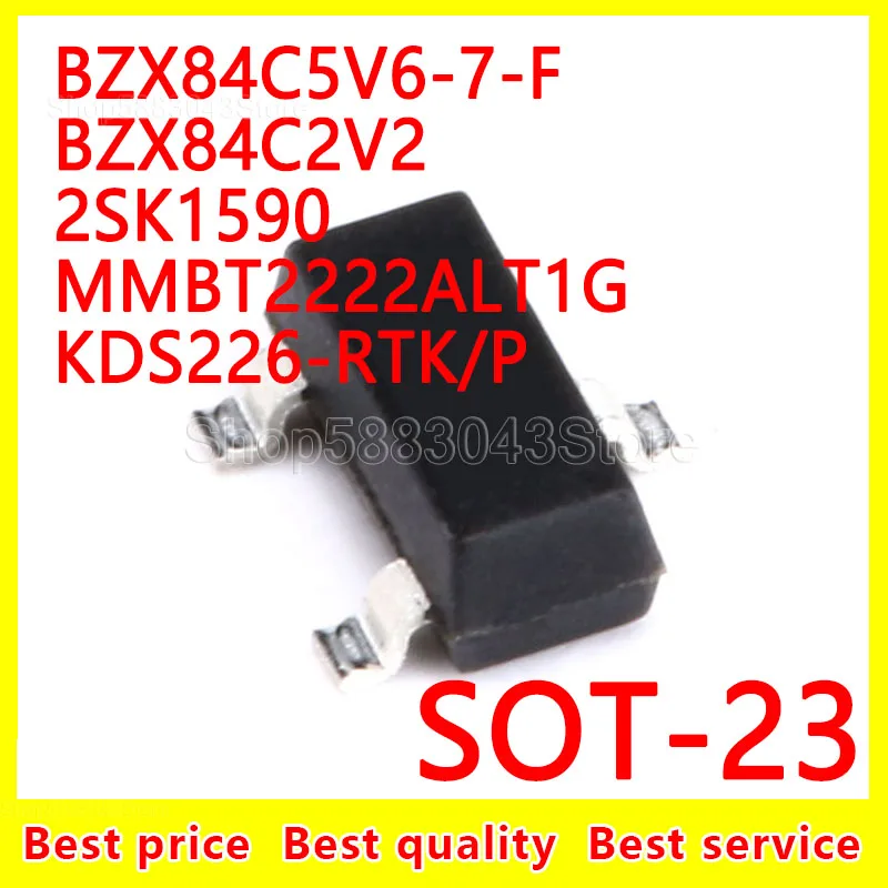 

(20 шт.) 100% Новые оригинальные фотообои BZX84C2V2 2SK1590 MMBT2222ALT1G Φ P SOT-23 SOT23