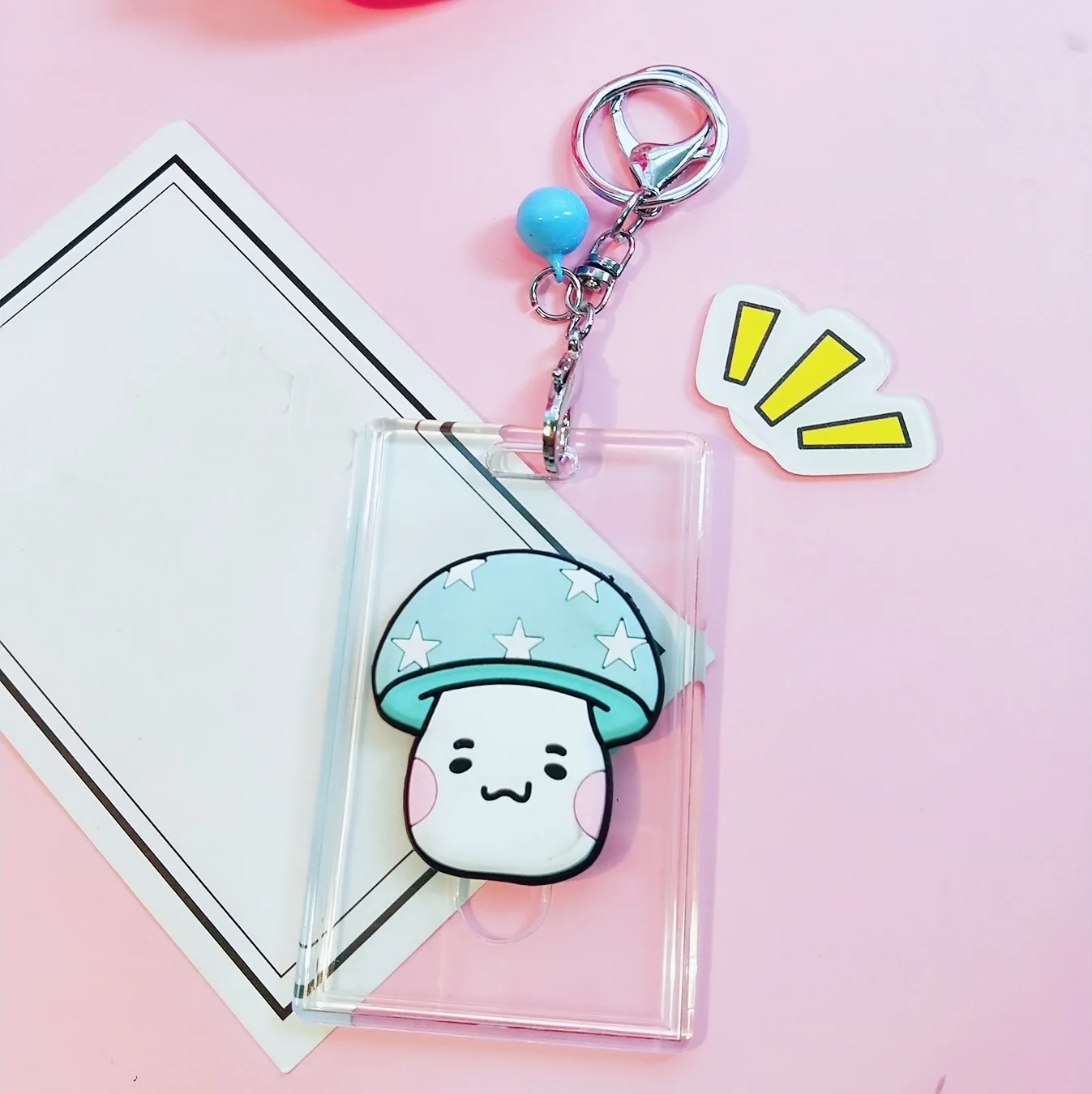 Симпатичный мультяшный держатель для карт прозрачный чехол женщин студенток