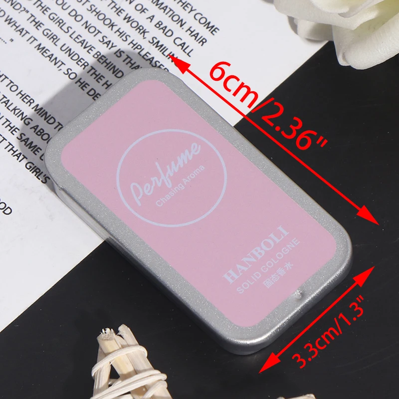 

Men Women Perfume Plant Solid Girl Perfumes Magic Balm Iron Box Easy To Carry Body Fragrance Alcohol-free Deont Scented