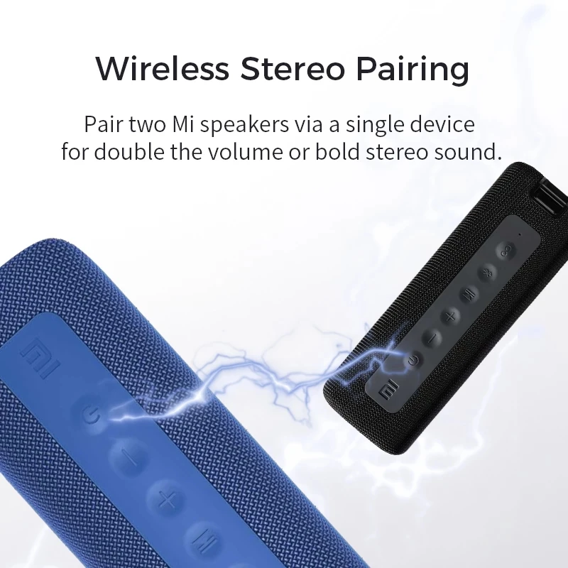Xiaomi Mi Portable Bluetooth Speaker Outdoor 16W TWS Connection High Quality Sound IPX7 Waterproof 13 hours playtime Mi Speaker