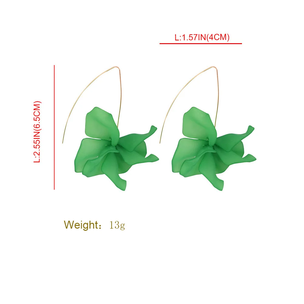 Женские серьги-гвоздики с цветными полимерными лепестками и цветами | Украшения