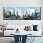 Современная абстрактная картина маслом, Постер и печать, пейзаж, настенное искусство, оригинальная Картина на холсте, картина для декора гостиной