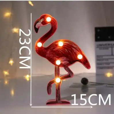 Светодиодная декоративная 3d Настольная лампа с Фламинго Ночная настольная для