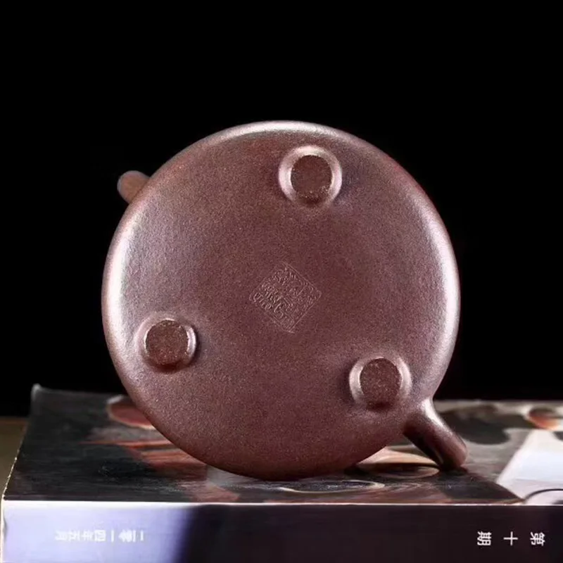 

Yixing Zisha pot Shanshui ziye Shipiao famous handmade raw ore old Purple mud special gift box