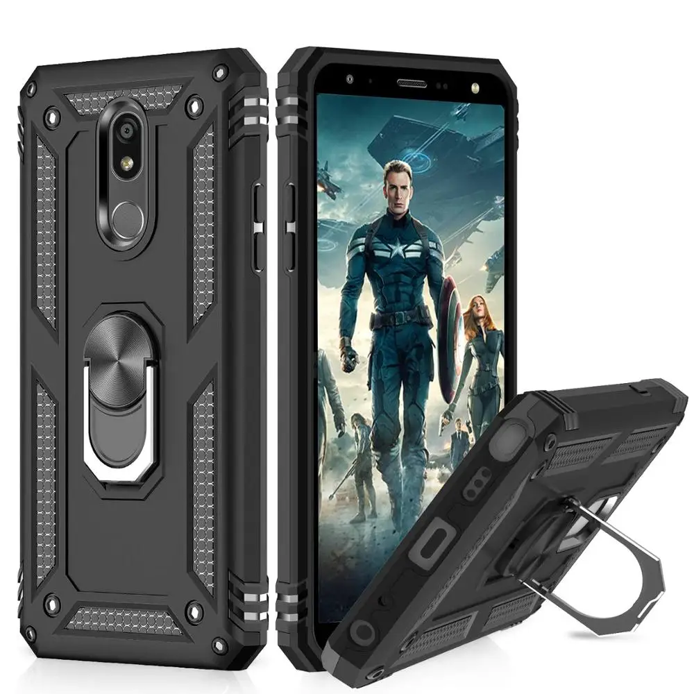 

Case For LG Stylo 5 6 Cover Armor Shockproof Kickstand Magnetic Ring Holder Case For LG K40 K50 K12 Plus Q60 Aristo 5 K51S