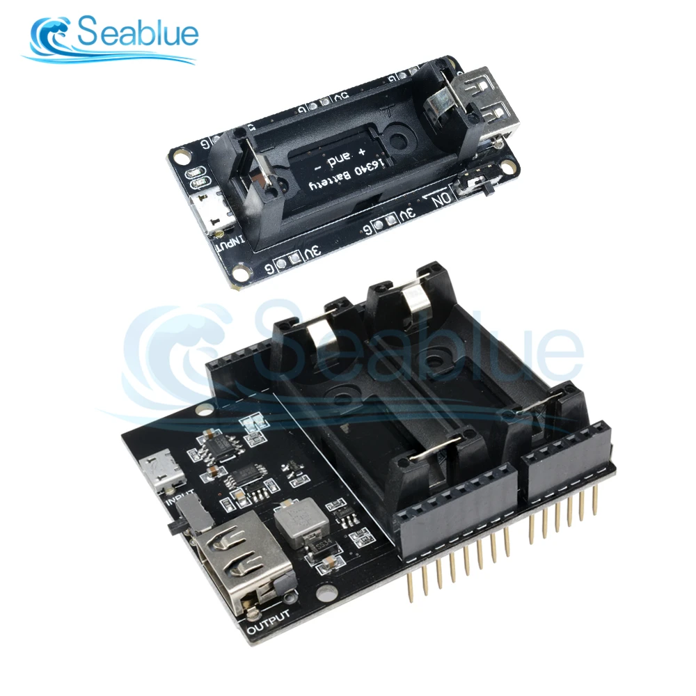 Блок питания ESP8266 ESP32 перезаряжаемый двойной модуль для зарядки литиевых батарей