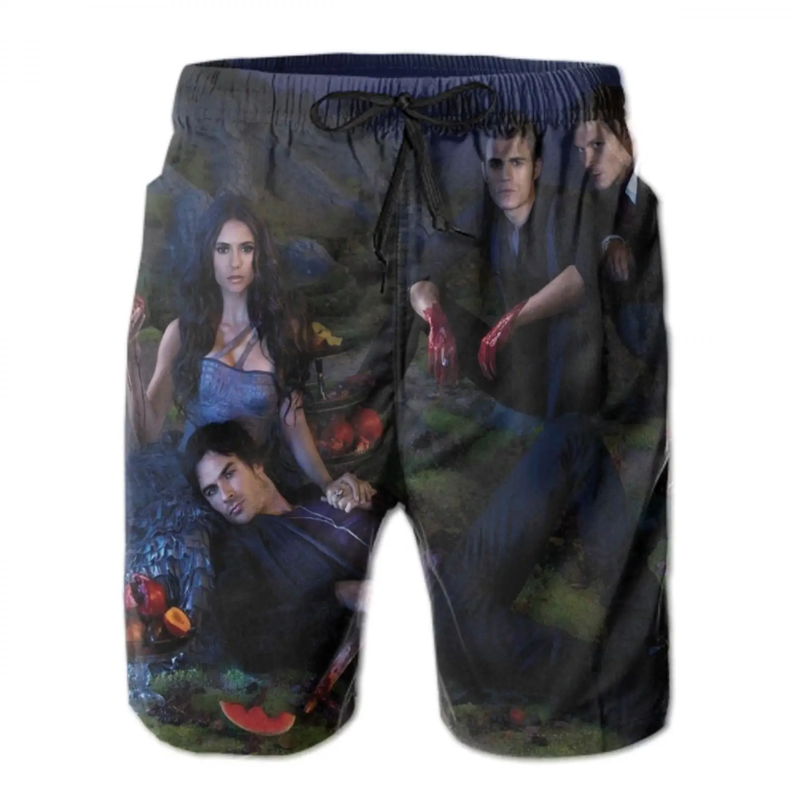 

2021 the vampire diaries oversized beach shorts hip hop unisex waterproof pants the vampire diaries iphone case man/male panties