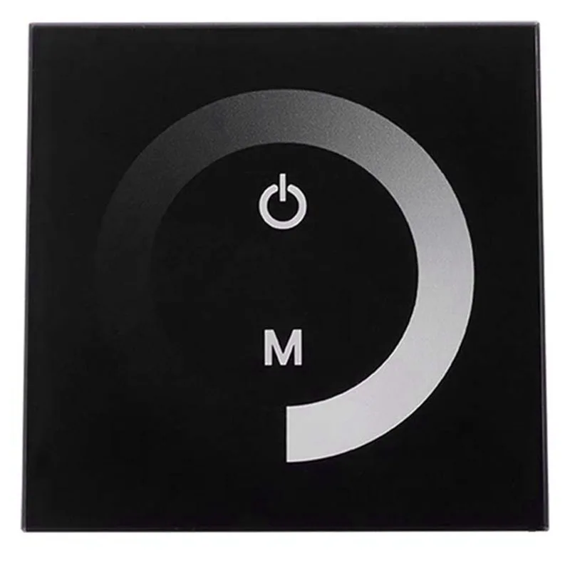 

DC 12-24V LED Press Screen Controller for Single-Channel Panel Control of RGB Color-Changing LED Bar Lights