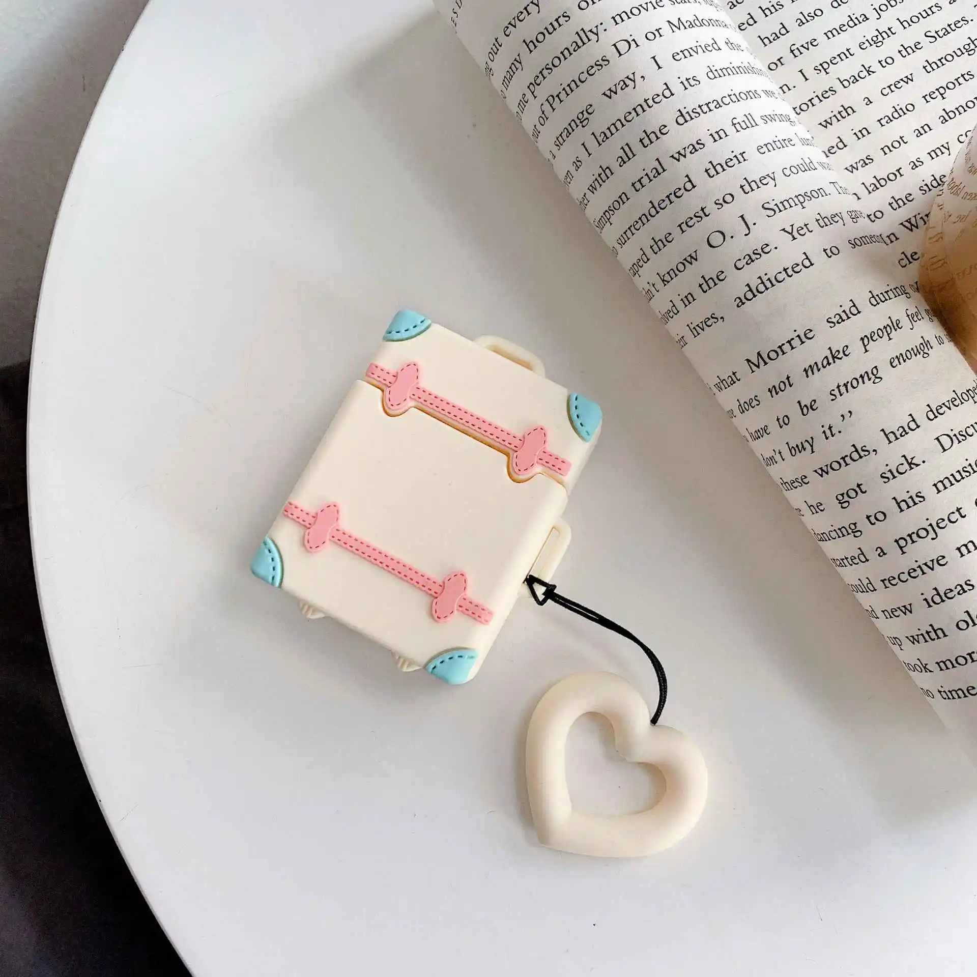 Для AirPods чехол роскошный цветной простой силиконовый защитный чехол беспроводной чехол для наушников для Apple Airpods 2 коробка с ремешком на палец - Цвет: D2
