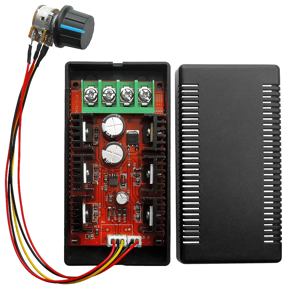Регулятор скорости двигателя постоянного тока 12V 24V 48V DC контроль ШИМ 9-50V 40A 2000W MAX HHO
