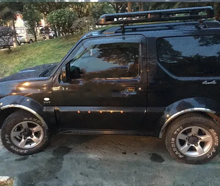 

eOsuns Car Fender Flares Arch Wheel Eyebrow Protector/mudguard Sticker for suzuki Jimny 2009-2015
