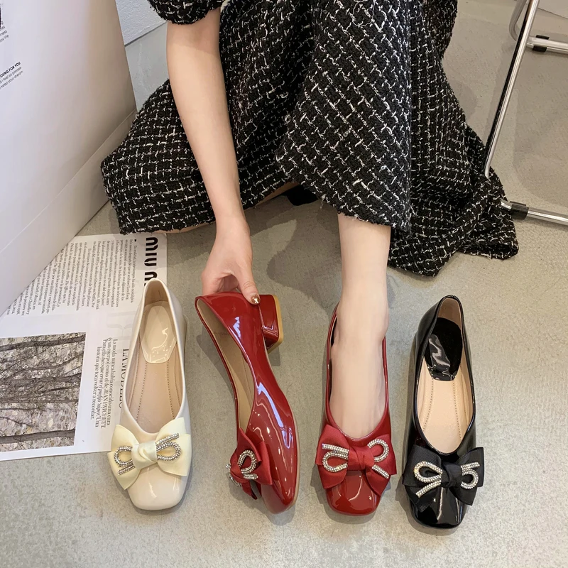 

Elegant Round Toe Slip On Shoes For Women Female Footwear Bow-Knot Shallow Mouth Casual Sneaker Slip-on Moccasin Dress Butterfly