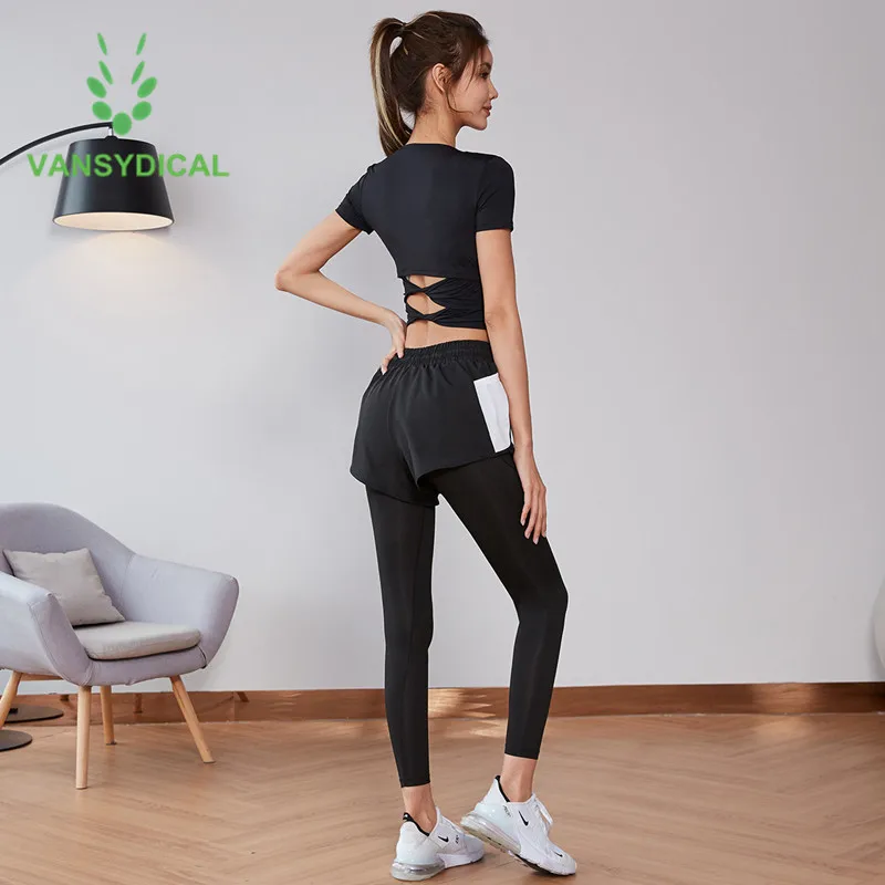 2021 Спортивная одежда для тренировок йоги набор женщин летняя спортивная детей