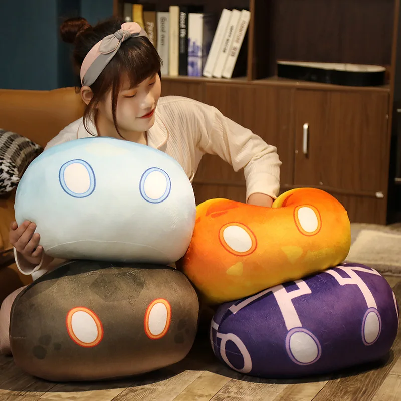 

25/40cm Hot Game Genshin Impact Creative Plush Toys Slime Pillow Gifts for Kids Genshin Impact Elemental Home Decor Room