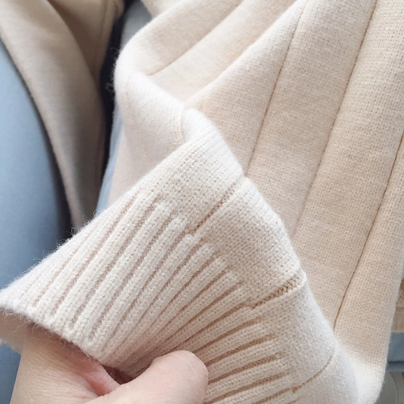 

Autumn Elasticity 2020 High Sweater Women Warm Female Turtleneck Knitted Elegant Glitter Straight Dress