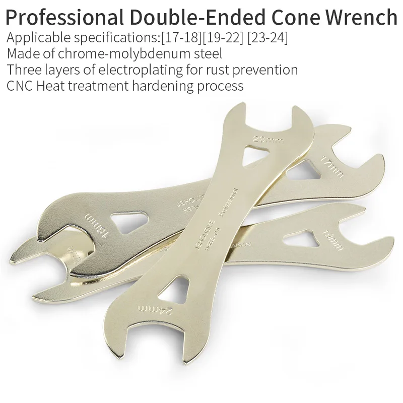 Втулка JSHOUBIKE демонтировала двухголовый ключ из высокоуглеводородной стали от 13