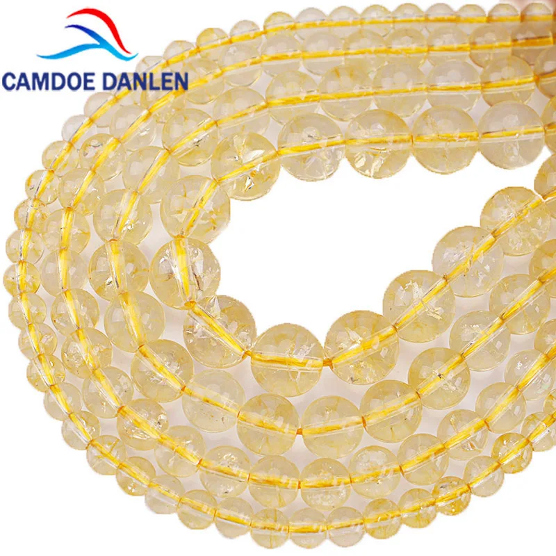 Круглые бусины с желтыми Австрийскими кристаллами цитрина 6 8 10 12 мм подходят для
