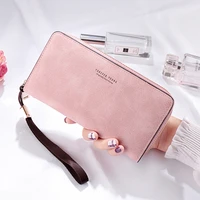 long pu letter zipper purses fashion solid wallets for women