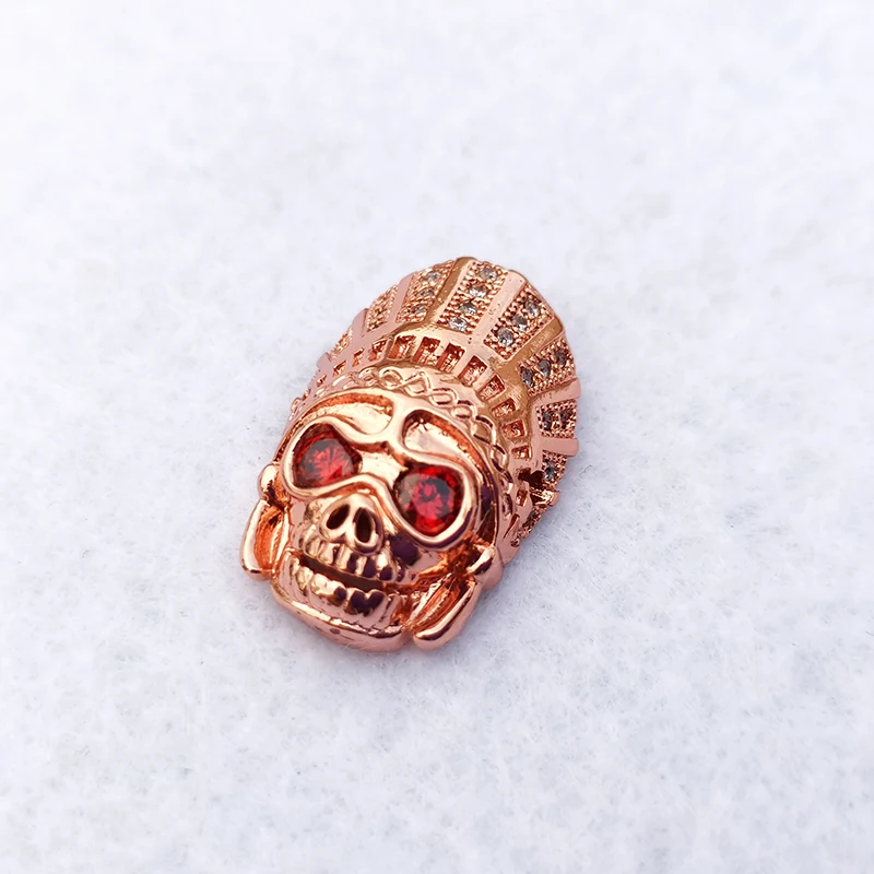 2 шт. циркониевые бусины в виде черепа|Ювелирная фурнитура и компоненты| |