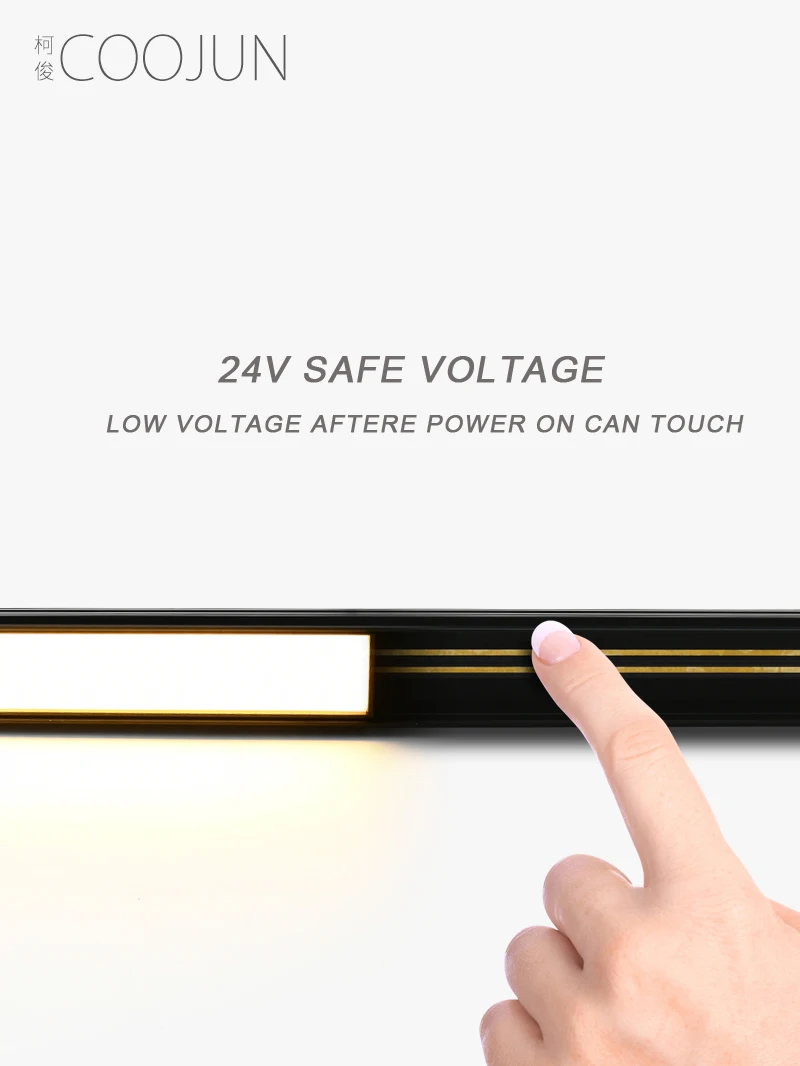 Новое поступление креативные алюминиевые встраиваемые направляющие 24 В длиной 34