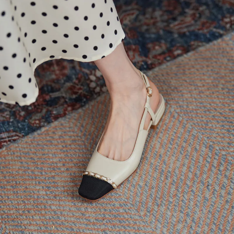 

FEDONAS Mixed Colors Sandals For Women Metal Decoration Genuine Leather Summer Newest Thick Heels Punk Casual Basic Shoes Woman