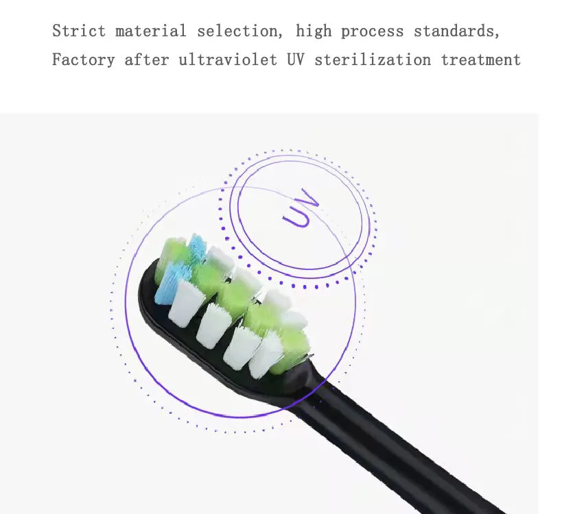 6PCS Replacement Toothbrush Heads fir for Soocas X3/X1/X5 for xiaomi Mijia Soocare T300 T500 Electric Tooth Brush Heads enlarge