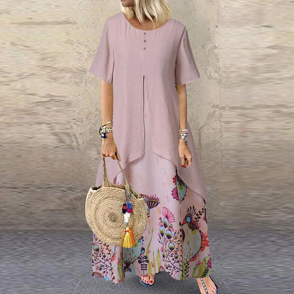 Женский длинный вечерние рафан в богемном стиле винтажный вечерний сарафан с