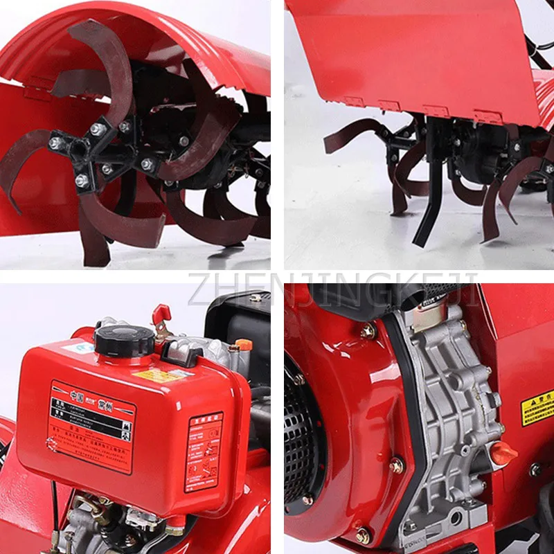 Multifunction Gasoline Rotary Tiller Small Home Orchard Vegetable Field Garden Ditching Weeding Micro Tillage Machine Cultivator |
